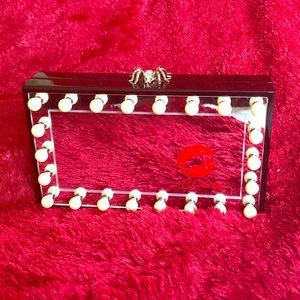 Black clutch Charlotte Olympia
